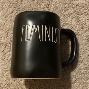 Rae Dunn Black “Feminist” Mug